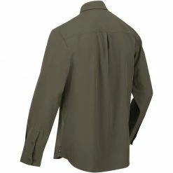 Acheter 😍 Textile Chemise Regatta Highton 👕 Shirt Vert Kaki 🎁 -VOYAGE LES INDISPENSABLES Soldes chemise regatta highton shirt vert kaki 2