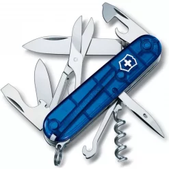 De gros 🌟 Couteau Suisse Victorinox Climber Bleu Translucide 😍