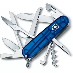 Budget 😍 Couteau Suisse Victorinox Huntsman Bleu Translucide 🧨