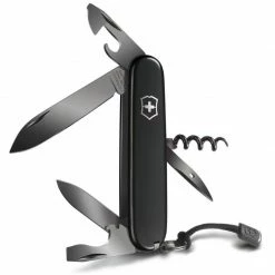 Coupon 😉 Couteau Suisse Victorinox Spartan PS Onyx Black 🌟 -VOYAGE LES INDISPENSABLES Soldes couteau suisse victorinox spartan ps black 2