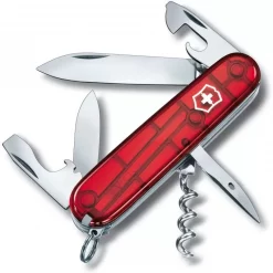 Remise 🥰 Couteau Suisse Victorinox Spartan Rouge Translucide ❤️