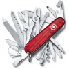 Le moins cher 😍 Couteau Suisse Victorinox Swisschamp Rouge Translucide ✔️