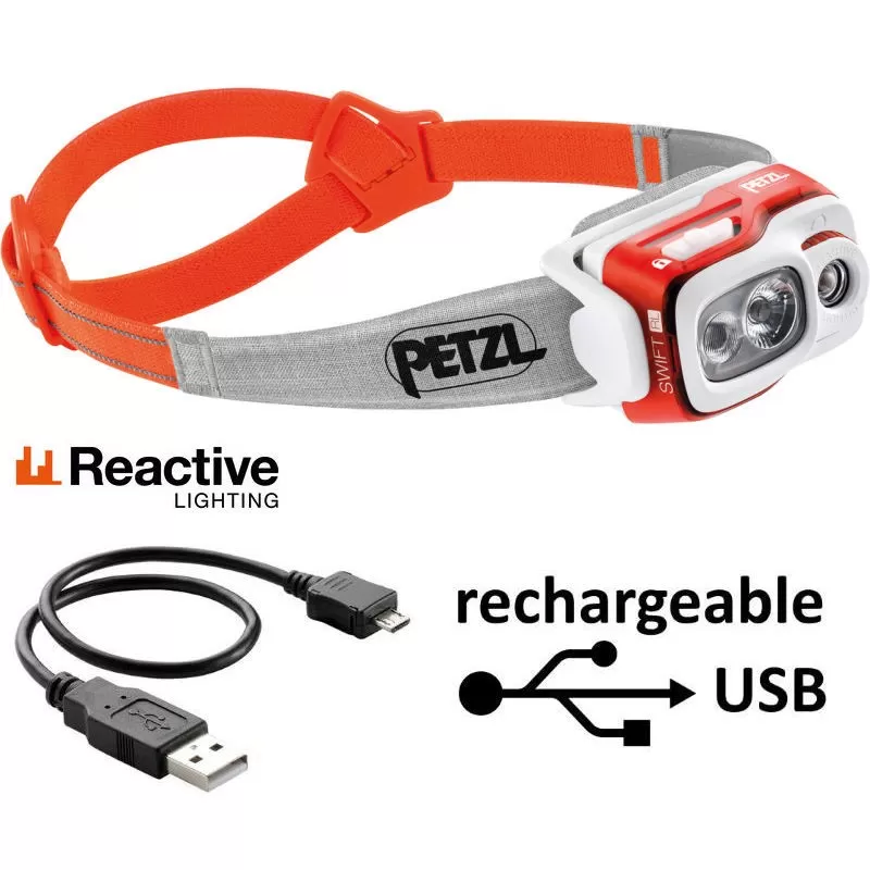 Vente flash 💯 Lampe Frontale Petzl Swift RL Orange 🤩 3 Vente flash 💯 Lampe Frontale Petzl Swift RL Orange 🤩