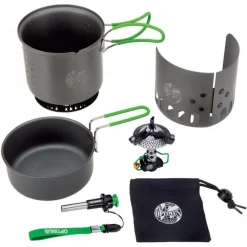 Grosses soldes ✔️ Popote Et Gamelle Pack Optimus Elektra FE - Popote, Réchaud, Pare-vent Et Piézo 🧨