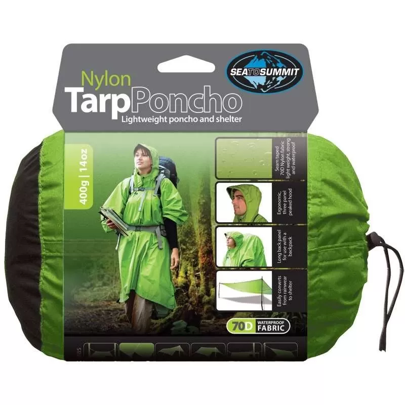 Nouveau ⭐ Textile Poncho Tarp Sea To Summit Nylon Vert 😉 4 Nouveau ⭐ Textile Poncho Tarp Sea To Summit Nylon Vert 😉 – Image 2
