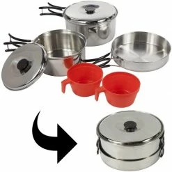 Sortie ⭐ Popote Et Gamelle Popote Inox Regatta Compact Cook Set 2 Personnes 👍