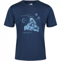 Bon marché 🌟 Textile T-shirt Regatta Fingal VI Bleu 👏